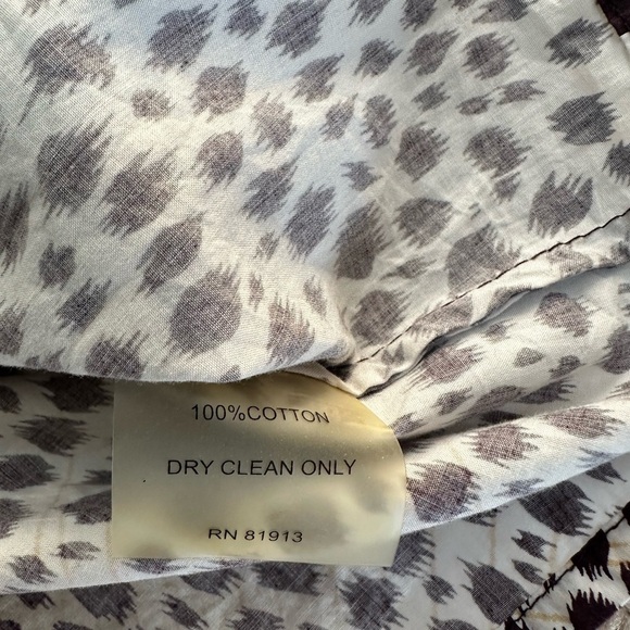 Robert Graham animal print long sleeve 100% cotton size M - Picture 4 of 11